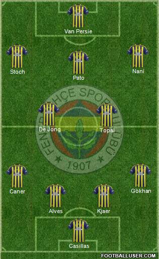 Fenerbahçe SK Formation 2015