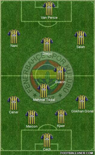 Fenerbahçe SK Formation 2015