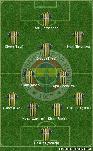 Fenerbahçe SK Formation 2015