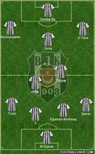 Besiktas JK Formation 2015