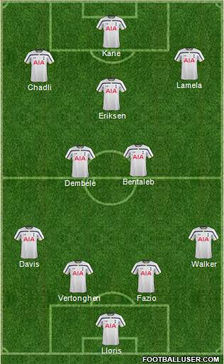 Tottenham Hotspur Formation 2015