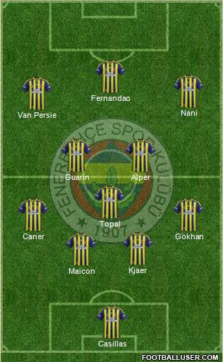 Fenerbahçe SK Formation 2015