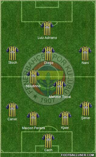 Fenerbahçe SK Formation 2015