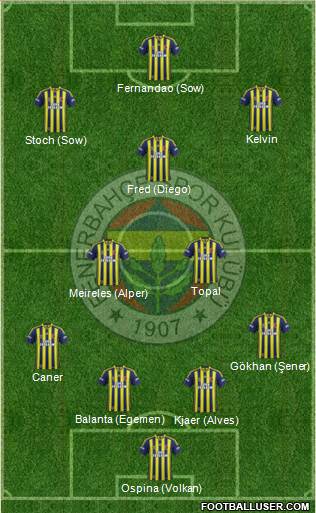 Fenerbahçe SK Formation 2015