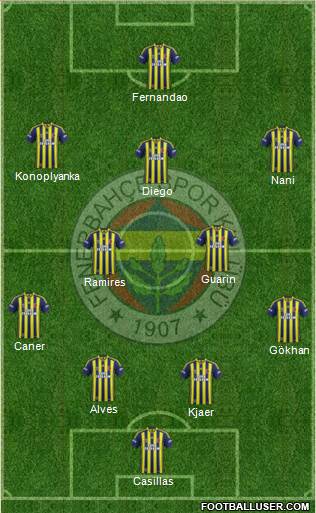 Fenerbahçe SK Formation 2015
