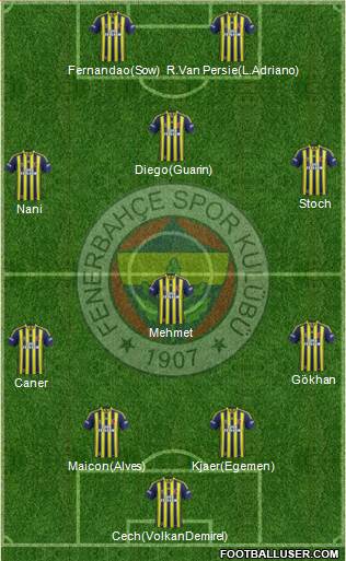Fenerbahçe SK Formation 2015
