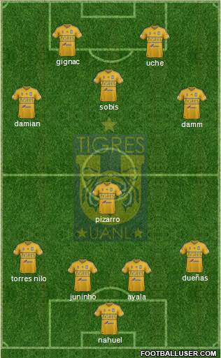 Club Universitario de Nuevo León Formation 2015