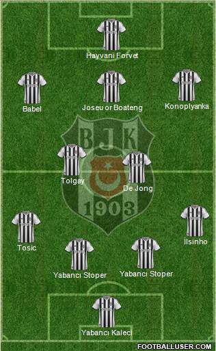 Besiktas JK Formation 2015