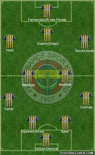 Fenerbahçe SK Formation 2015