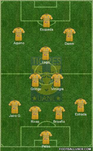Club Universitario de Nuevo León Formation 2015