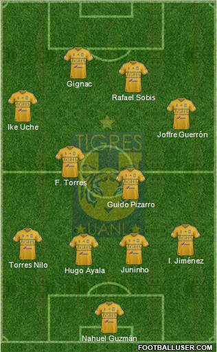 Club Universitario de Nuevo León Formation 2015