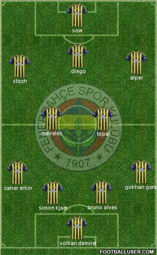 Fenerbahçe SK Formation 2015