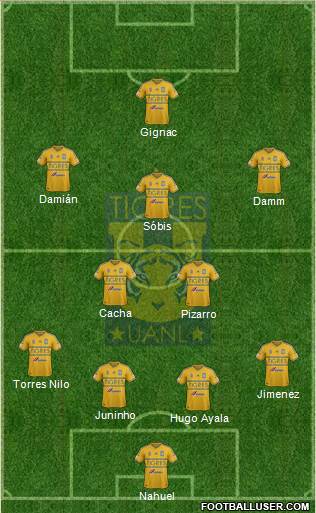 Club Universitario de Nuevo León Formation 2015