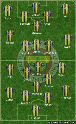 Fenerbahçe SK Formation 2015