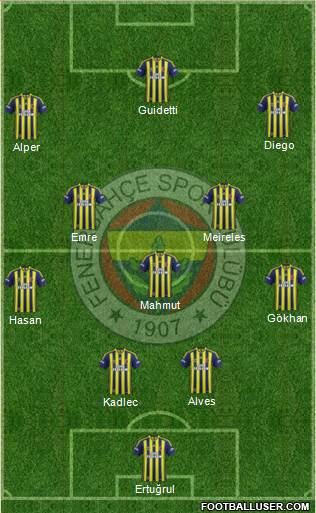 Fenerbahçe SK Formation 2015