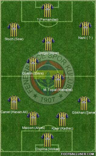 Fenerbahçe SK Formation 2015
