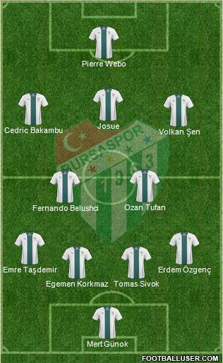 Bursaspor Formation 2015