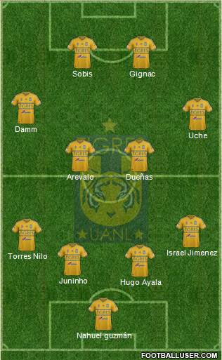 Club Universitario de Nuevo León Formation 2015