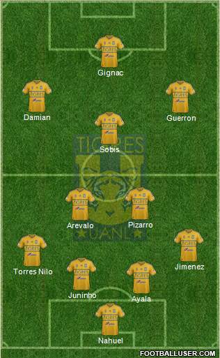 Club Universitario de Nuevo León Formation 2015