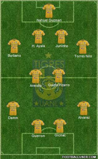Club Universitario de Nuevo León Formation 2015