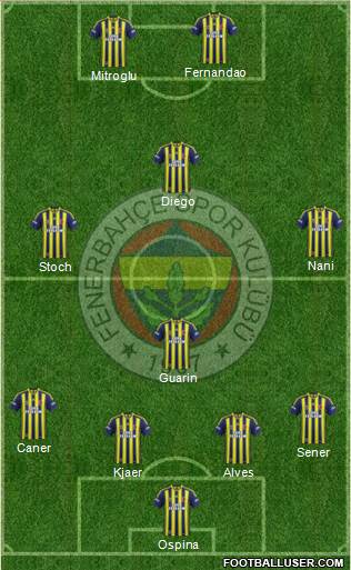 Fenerbahçe SK Formation 2015