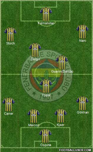 Fenerbahçe SK Formation 2015