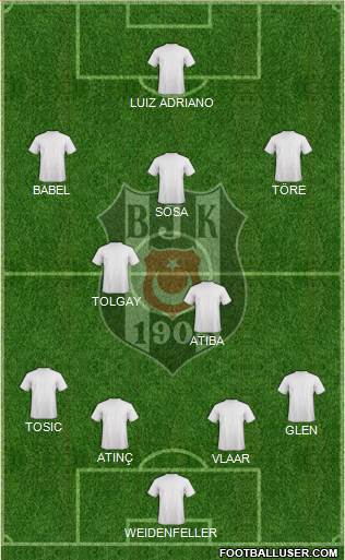 Besiktas JK Formation 2015