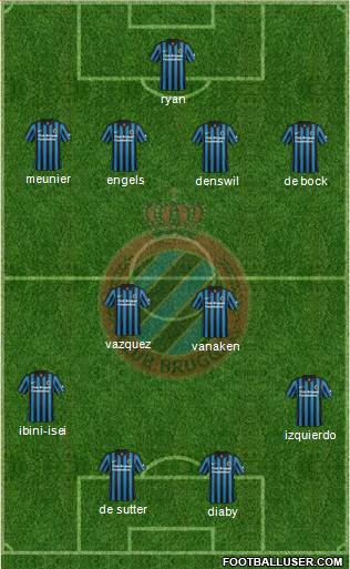 Club Brugge KV Formation 2015