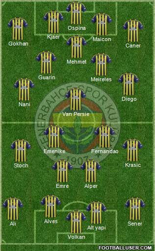 Fenerbahçe SK Formation 2015