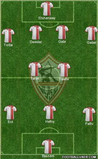 Zamalek Sporting Club Formation 2015