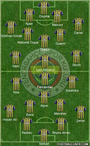 Fenerbahçe SK Formation 2015