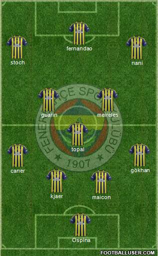 Fenerbahçe SK Formation 2015