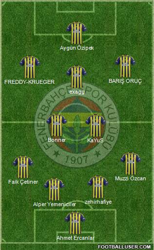 Fenerbahçe SK Formation 2015