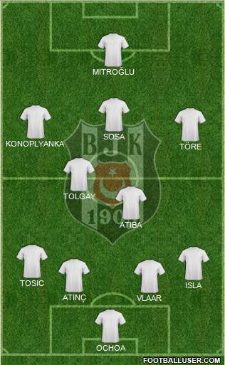 Besiktas JK Formation 2015