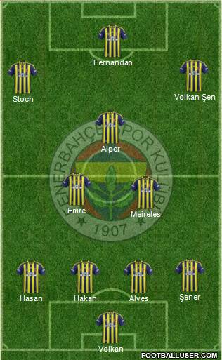 Fenerbahçe SK Formation 2015
