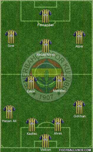 Fenerbahçe SK Formation 2015