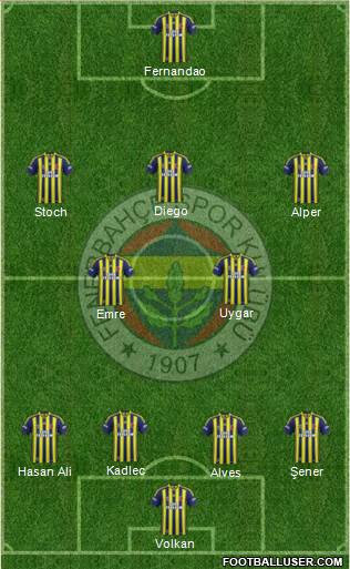 Fenerbahçe SK Formation 2015