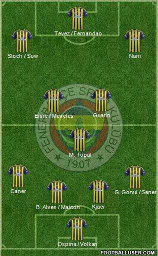 Fenerbahçe SK Formation 2015