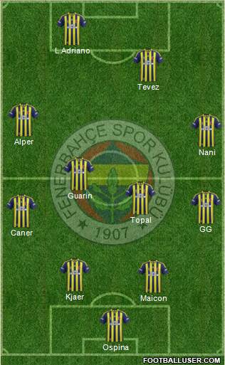Fenerbahçe SK Formation 2015