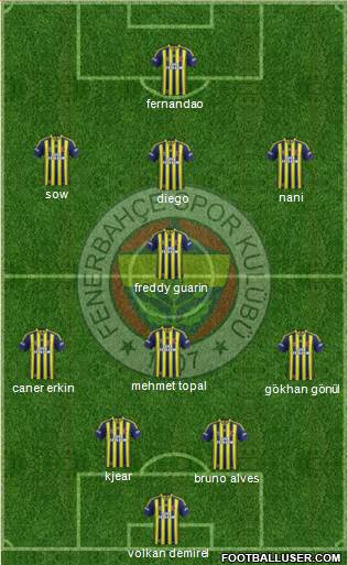 Fenerbahçe SK Formation 2015