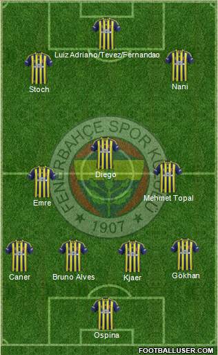 Fenerbahçe SK Formation 2015