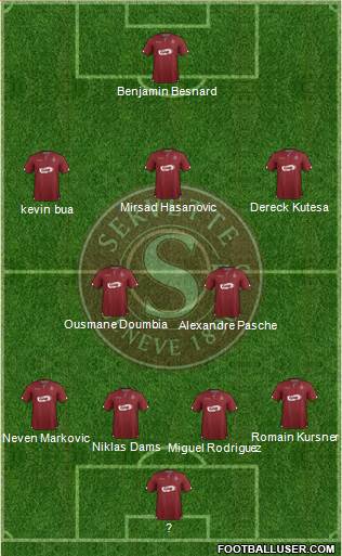 Servette de Genève Football Formation 2015