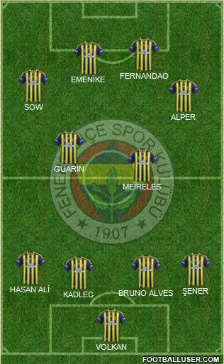 Fenerbahçe SK Formation 2015