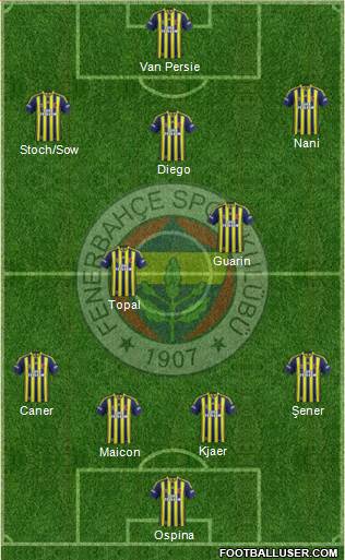 Fenerbahçe SK Formation 2015