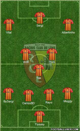 Racing Club de Lens Formation 2015