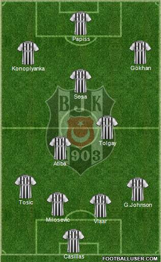 Besiktas JK Formation 2015