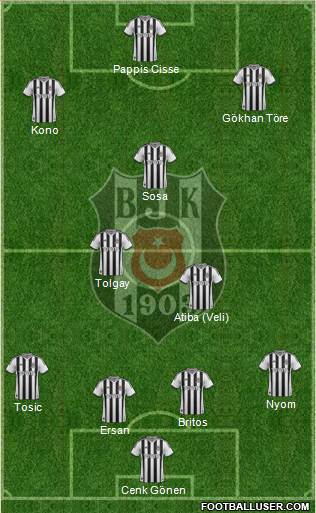 Besiktas JK Formation 2015