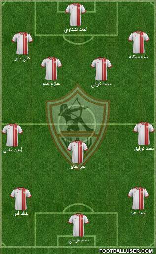 Zamalek Sporting Club Formation 2015