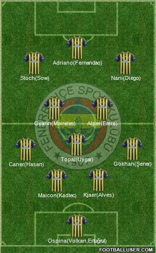Fenerbahçe SK Formation 2015