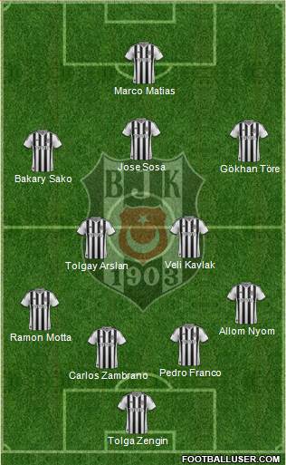 Besiktas JK Formation 2015